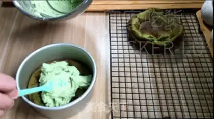 Make Tea puff cake step 17