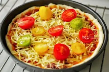 Make Tomato sauce pizza step 9