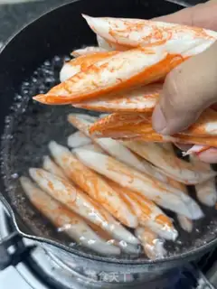 Make Crab willow with cucumbers step 2