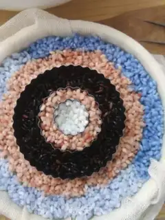 Make A short version of five-colour rice rice step 12