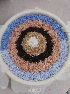 Make A short version of five-colour rice rice step 14