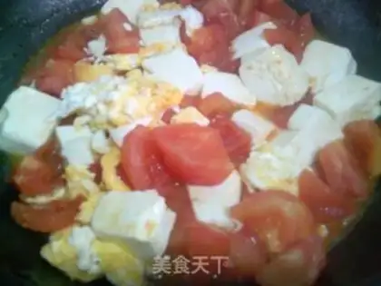 Make Eggs, tomatoes, tofu step 10