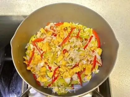 Make Low-carat green egg gravy step 4