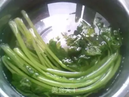 Make Celery and goattails tofu step 3