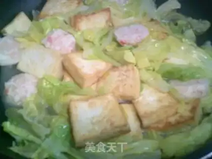 Make Lobster-tailing oxen and tofu step 11