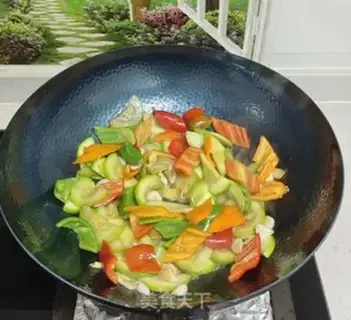 Make Si-hoon makes three-coloured peppers step 6