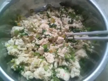 Make Celery and goattails tofu step 11