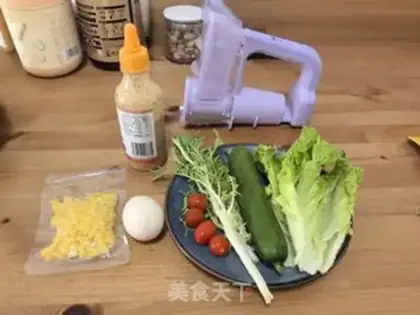 Make Eggs and corn step 0