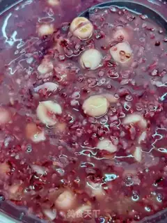 Make Lotus, black rice congee step 4