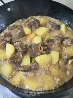 Make Cowtail bone burning potatoes step 14