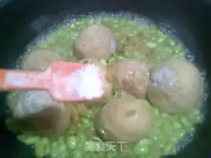 Make Squeeze the pasta and cook the beans step 12