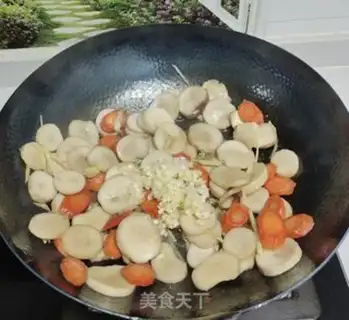 Make Spamed carrot abalone step 4
