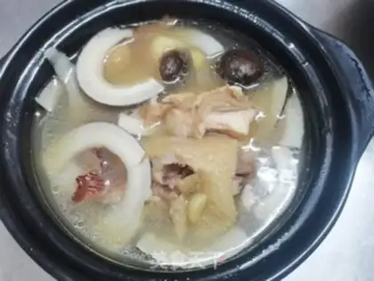 Make Pumpkin-free date palm chicken. Soup step 8