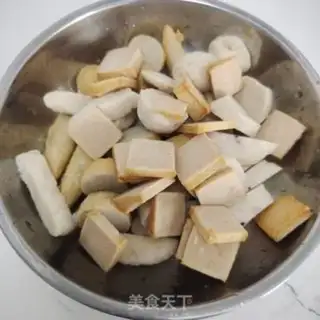 Make Powdering meatball rice step 1