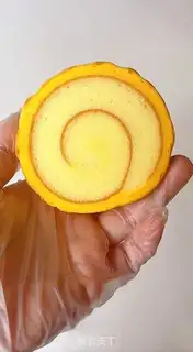 Make Tiger cake roll step 28