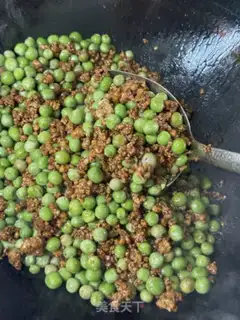 Make Peas fried meat step 6