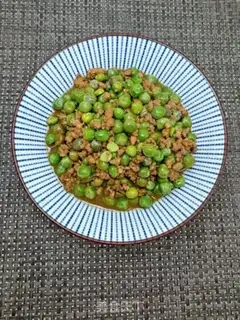 Make Peas fried meat step 8
