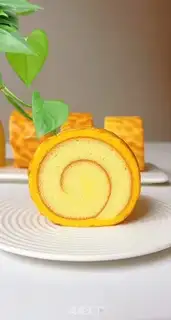 Make Tiger cake roll step 30