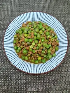 Make Peas fried meat step 9