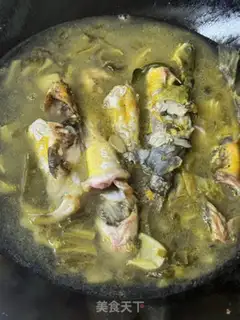 Make Sour bean curded yellowfish step 10