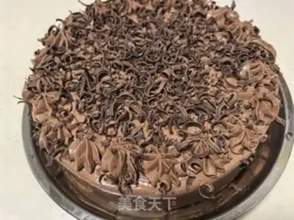 Make Chocolate heart cake step 10