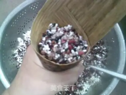 Make Red beans, three colours step 4