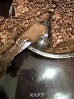 Make Chocolate heart cake step 11