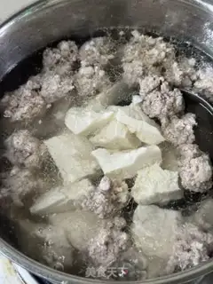 Make A tofu soup in a meat truck step 5