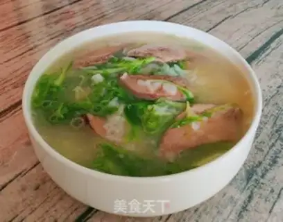 Make Vegetable and pork porridge step 6