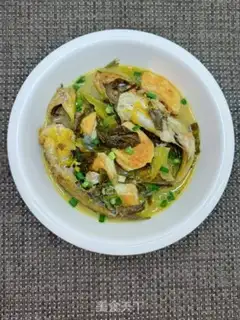 Make Sour bean curded yellowfish step 15