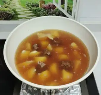 Make Potato red beef step 1