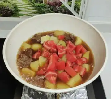 Make Potato red beef step 3
