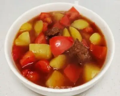 Make Potato red beef step 5