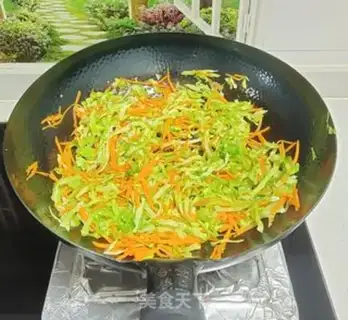 Make Fried kale carrots step 3