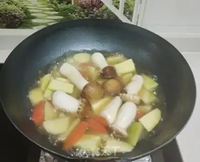 Make Qi-su-cooked vegetables step 4