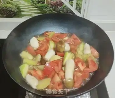 Make Qi-su-cooked vegetables step 6