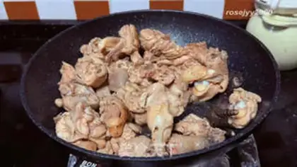 Make Red onion fried chicken step 3
