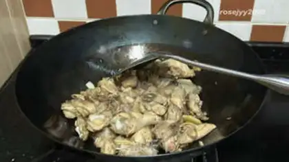 Make Red onion fried chicken step 5