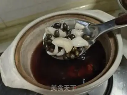 Make Black Bean lily soup step 6