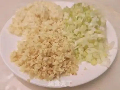 Make Garlic fans steaming doll food step 4