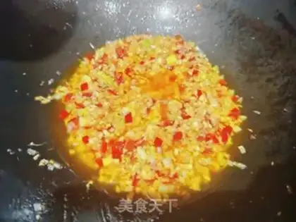 Make Garlic fans steaming doll food step 5