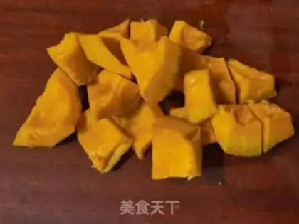 Make Pumpkin stew step 1