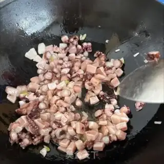 Make Squid rice step 2