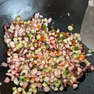 Make Squid rice step 3