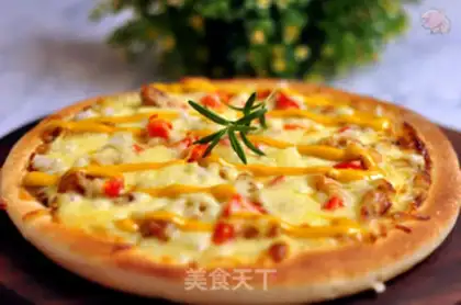 Make Black pepper chicken pizza step 9