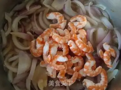 Make Shrimp onions step 6