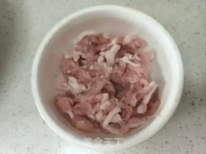 Make Cheese lumbered meat step 1