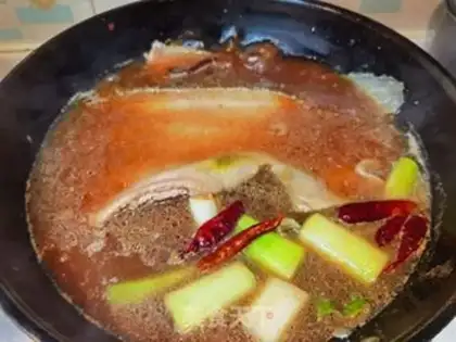 Make Home stewed pedalfish step 7