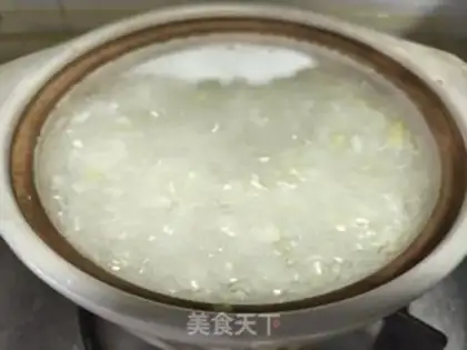 Make Ginger rice congee step 6