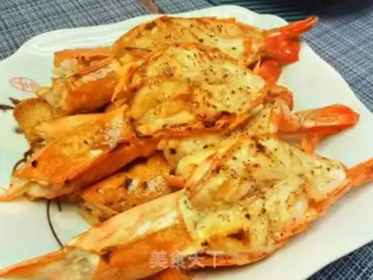 Make Garlic black tiger shrimp step 5